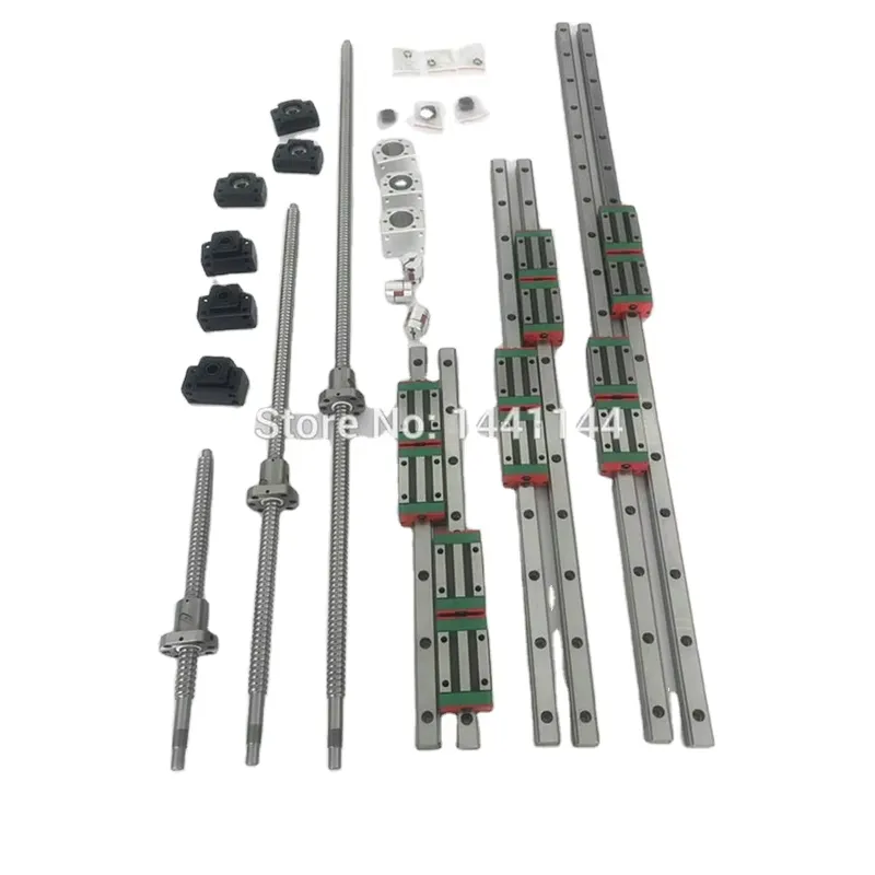 6 Sets HGR20 Linear Guide Rail - огляд і ціна Hgr20 Linear Guide Rail Ballscrew Set